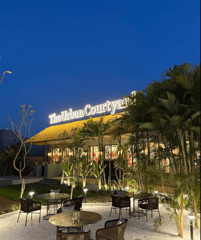 The UrbanCourtyard outdoor seating